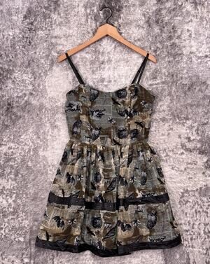 Vintage Spin Doctor Dress Medium Womens Y2K Werewolves & Vampires Steam Punk